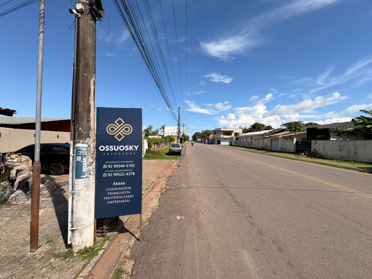 Vista da rua em Itacoatiara